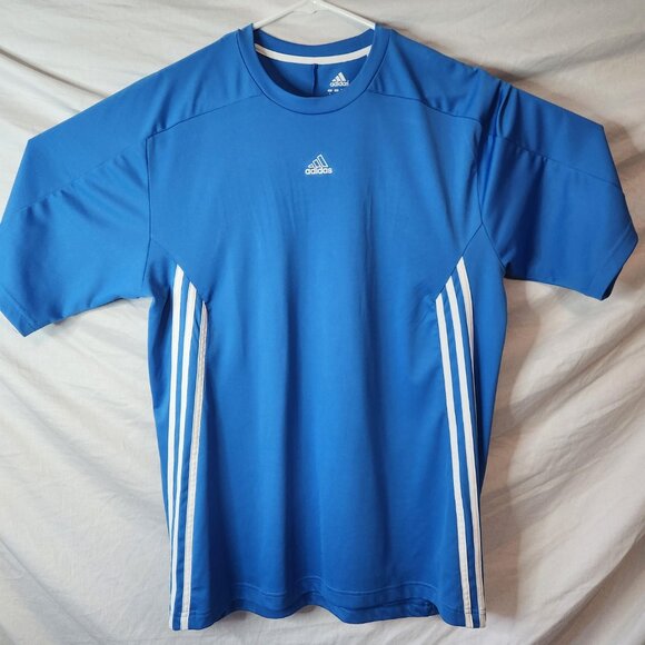 Adidas Men's Blue Active 360 Athletic Shirt Size Large Performance Short Sleeve - Picture 1 of 5